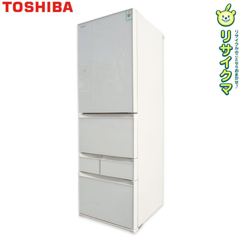 【中古】M▽東芝 冷蔵庫 411L 2021年 5ドア (35020)