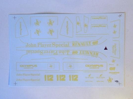 らっぴーさん専用 CLUB M (1/20) ロータス RENAULT 97T