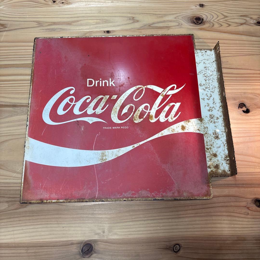 昭和レトロ　コカコーラ　ホーロー看板　当時物
