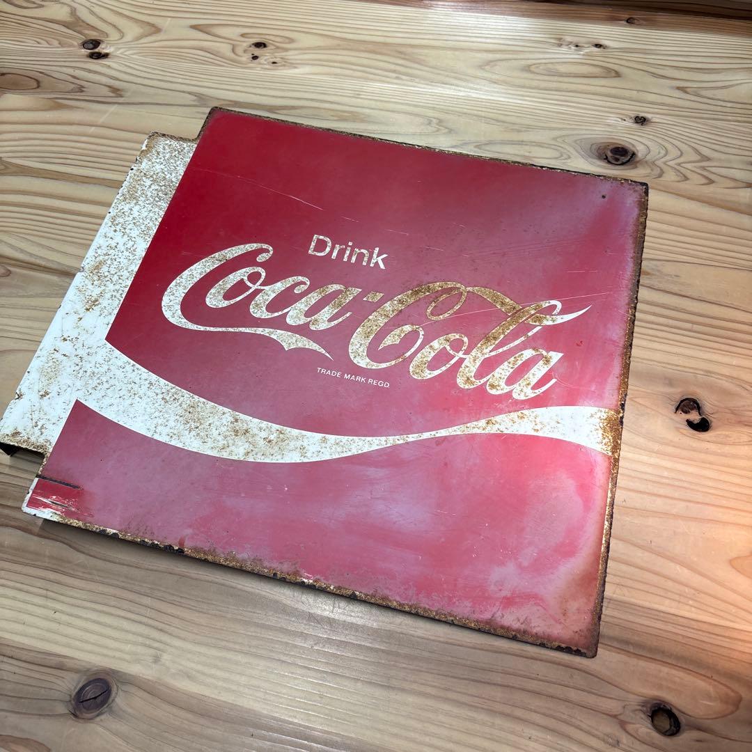 昭和レトロ　コカコーラ　ホーロー看板　当時物