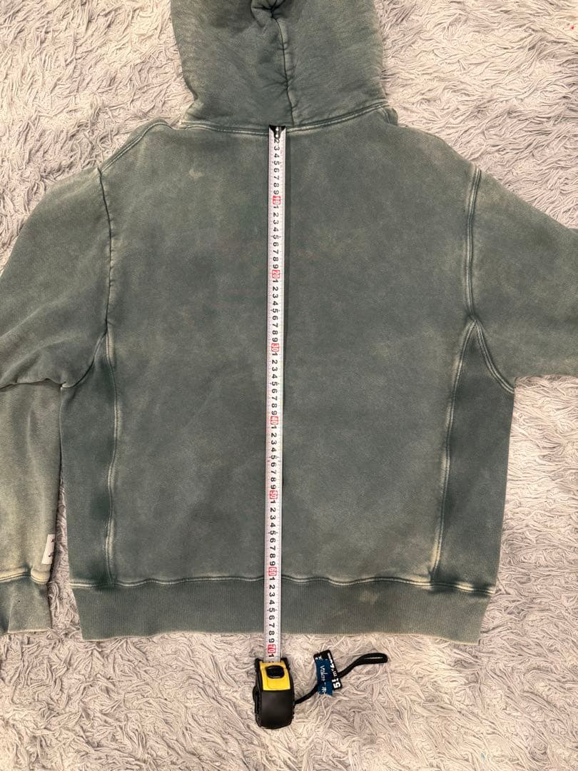 O*E様 ギャラリーデプト　ペンキ加工　パーカー　カーキ　ヴィンテージ加工　オリ