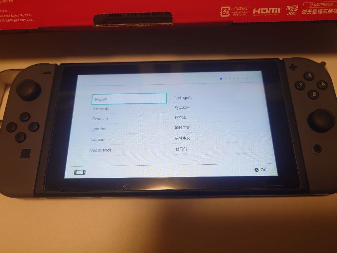 NINTENDO switch　グレー