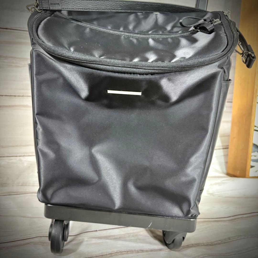 SWANY スワニー　キャリーバッグ　4輪ストッパー付　バッグ取外し可　ブラック