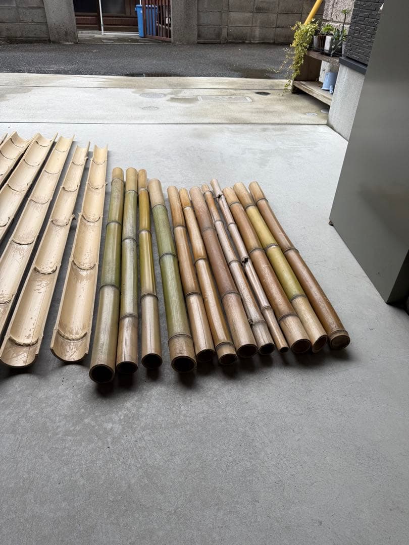 流しそうめん　竹！！