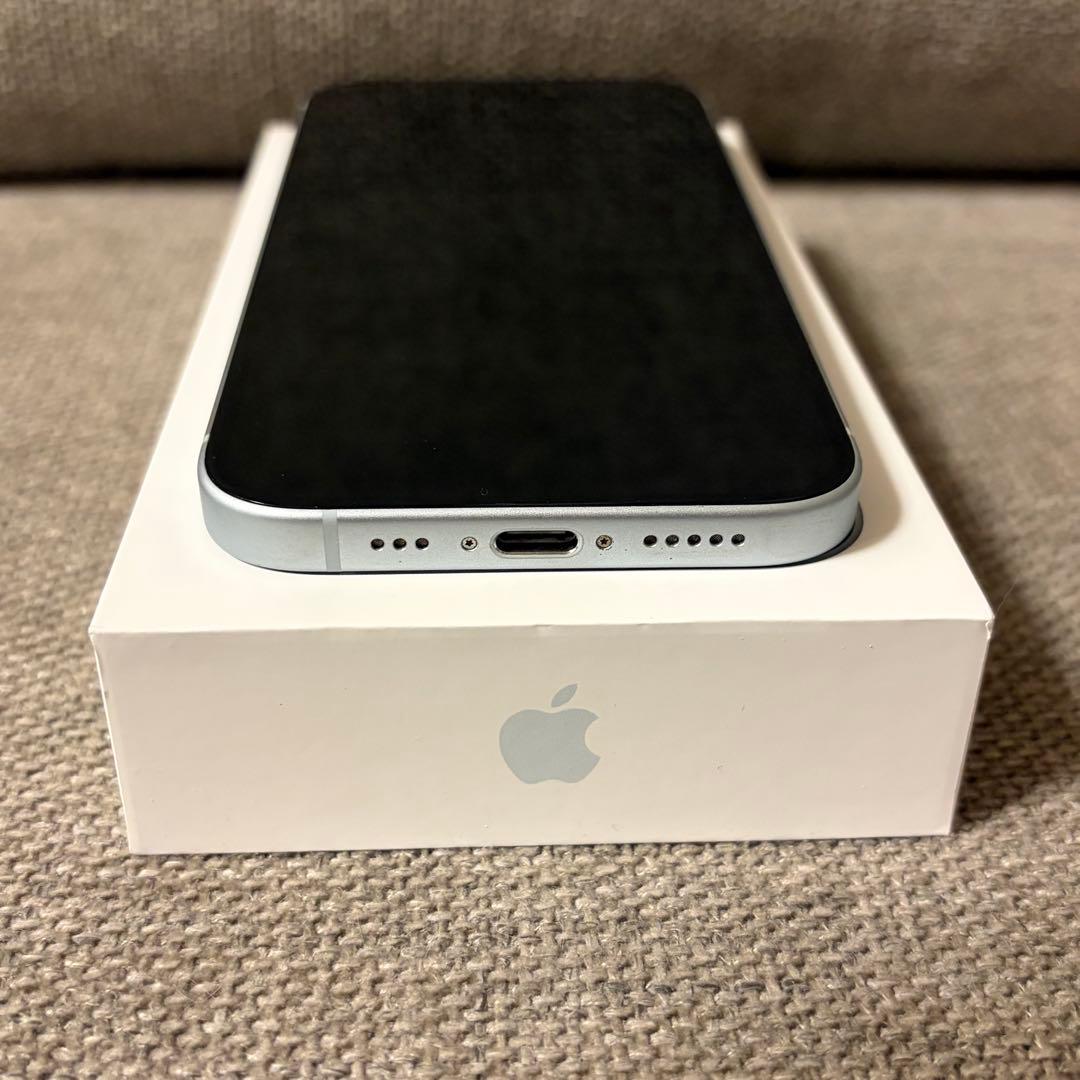Apple iPhone 15 128GBブルー本体 箱 充電ケーブル付き
