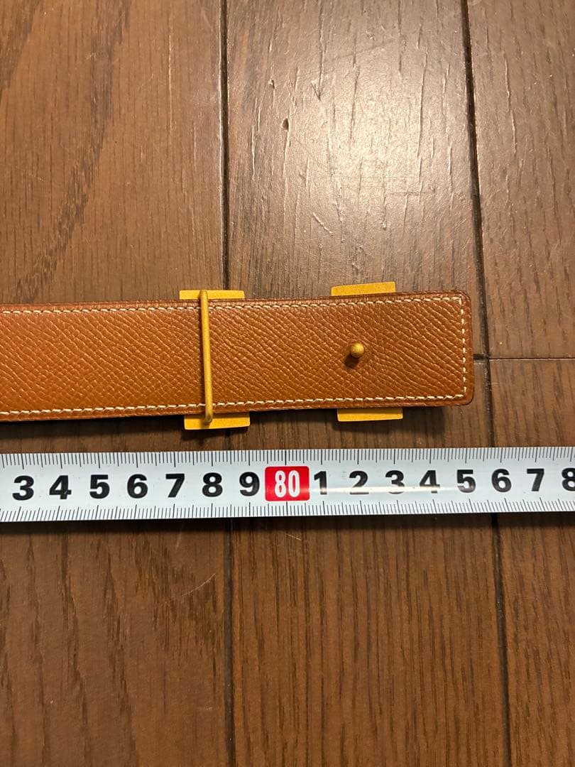 90s HERMES エルメス レザーベルト 1995年size70