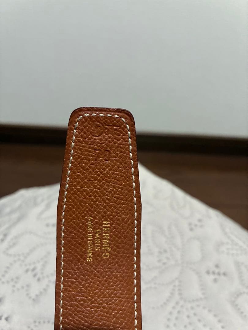 90s HERMES エルメス レザーベルト 1995年size70