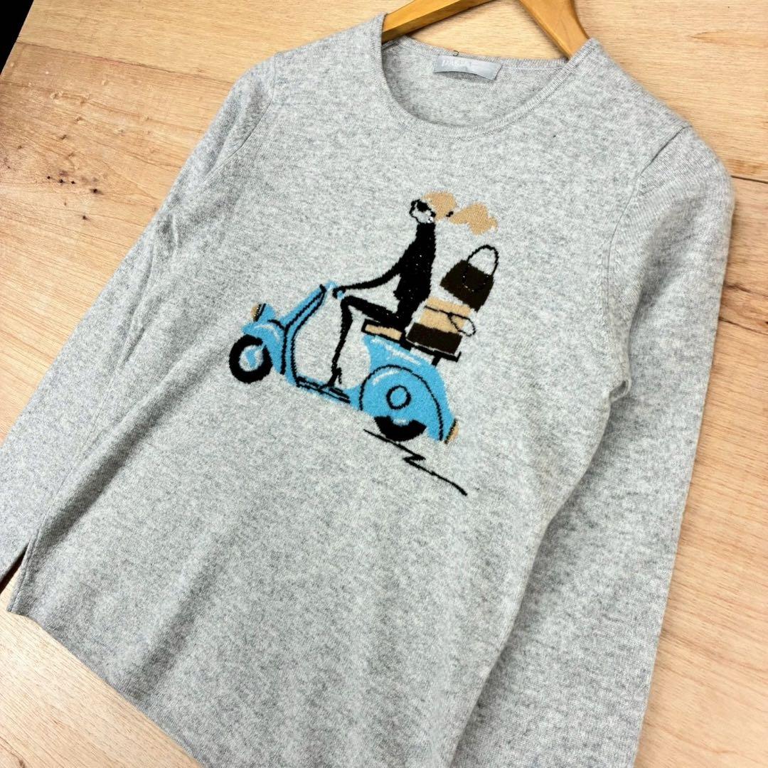 DAMAcollection カシミヤ100%ニット グレー