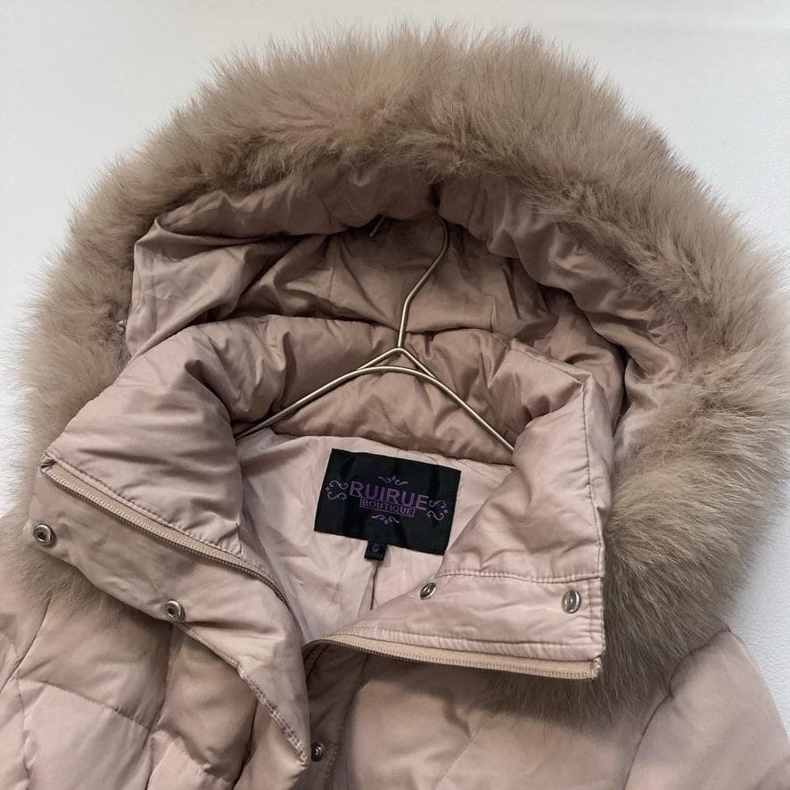 【あゆゆ】ルイルエブティック　ウエストフィットロングダウンコート 人気色