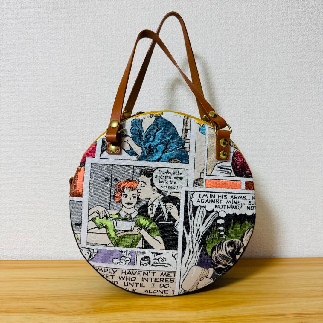 atelier z アトリエクルツ 円形ボストンバッグ アメコミ
