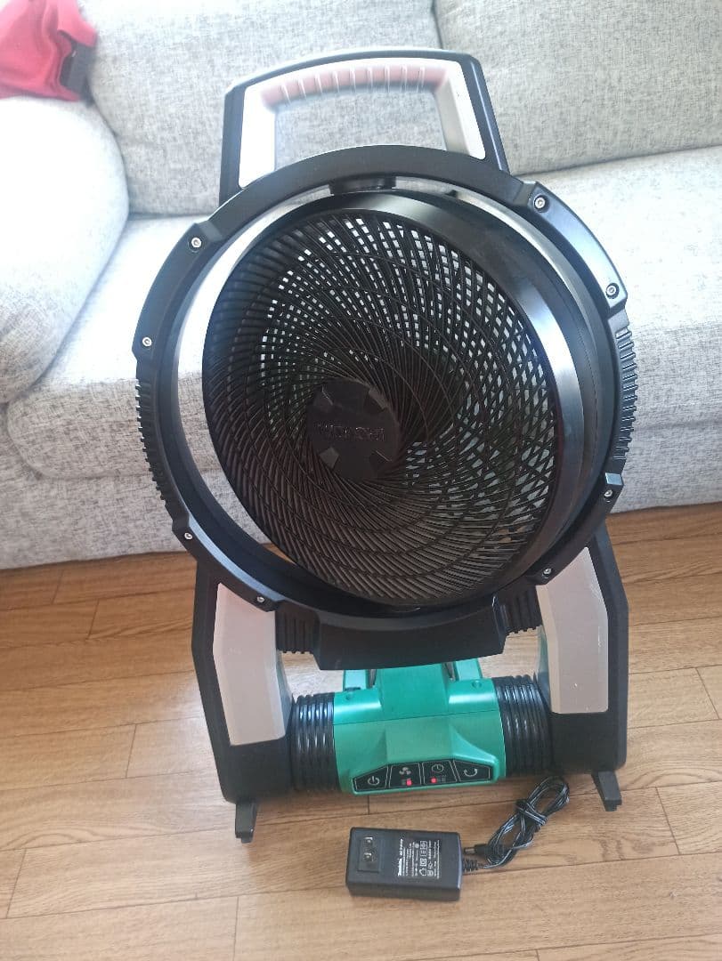 日立 業務用扇風機 スタンド式 AC電源 充電器付き
