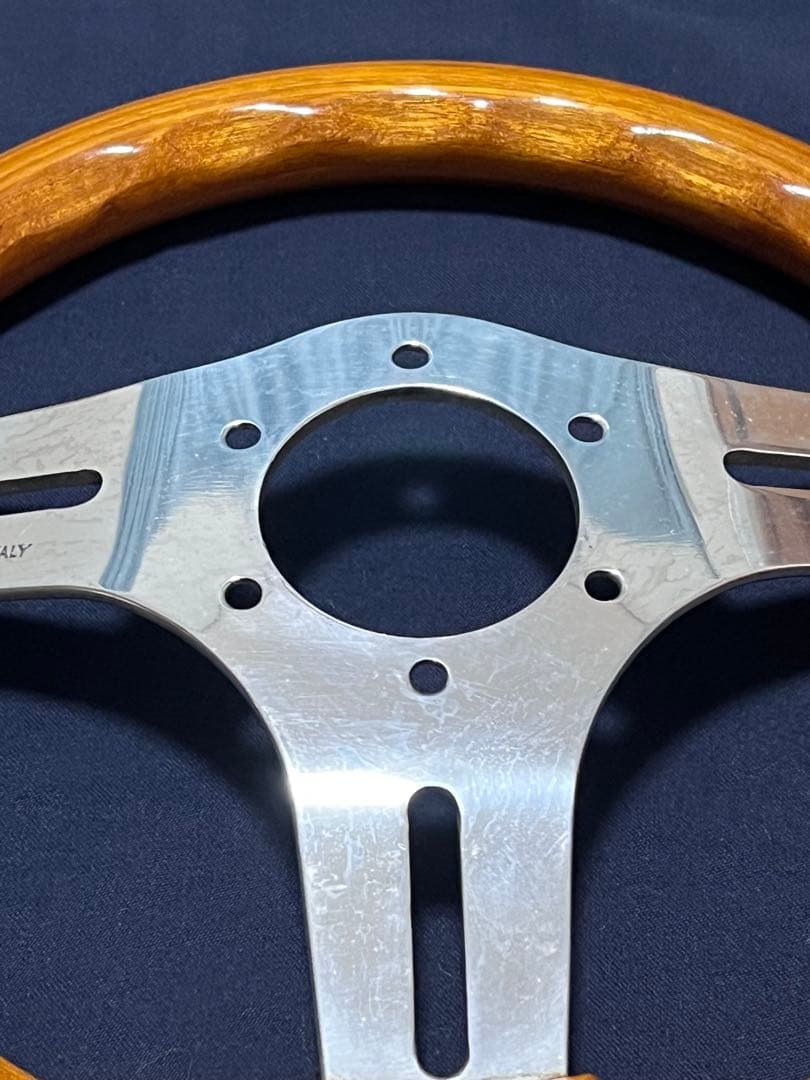 美品 OBA オバ 28パイ ステアリング ハンドル オバハン 旧車 ウッド