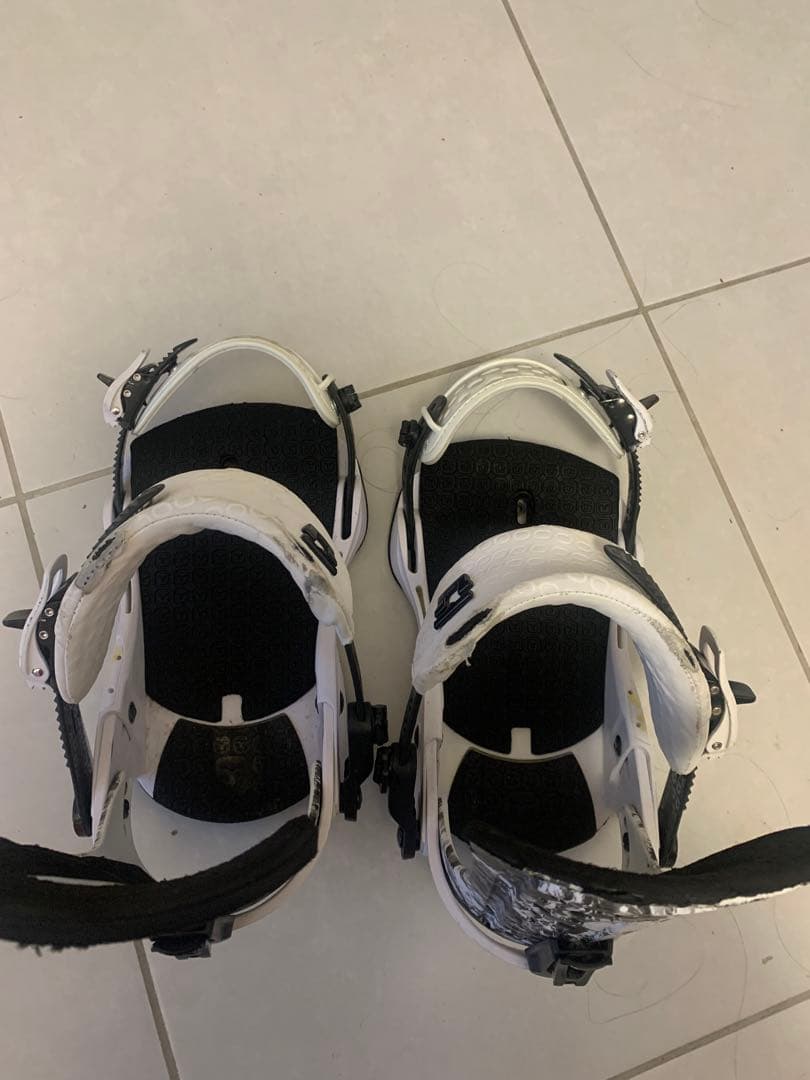 UNION Force M/L スノーボードビンディング ホワイト/ブラック