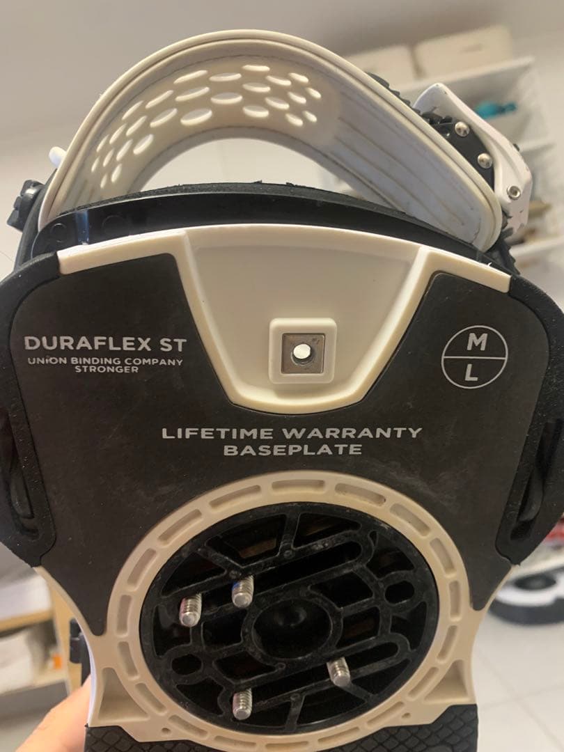 UNION Force M/L スノーボードビンディング ホワイト/ブラック