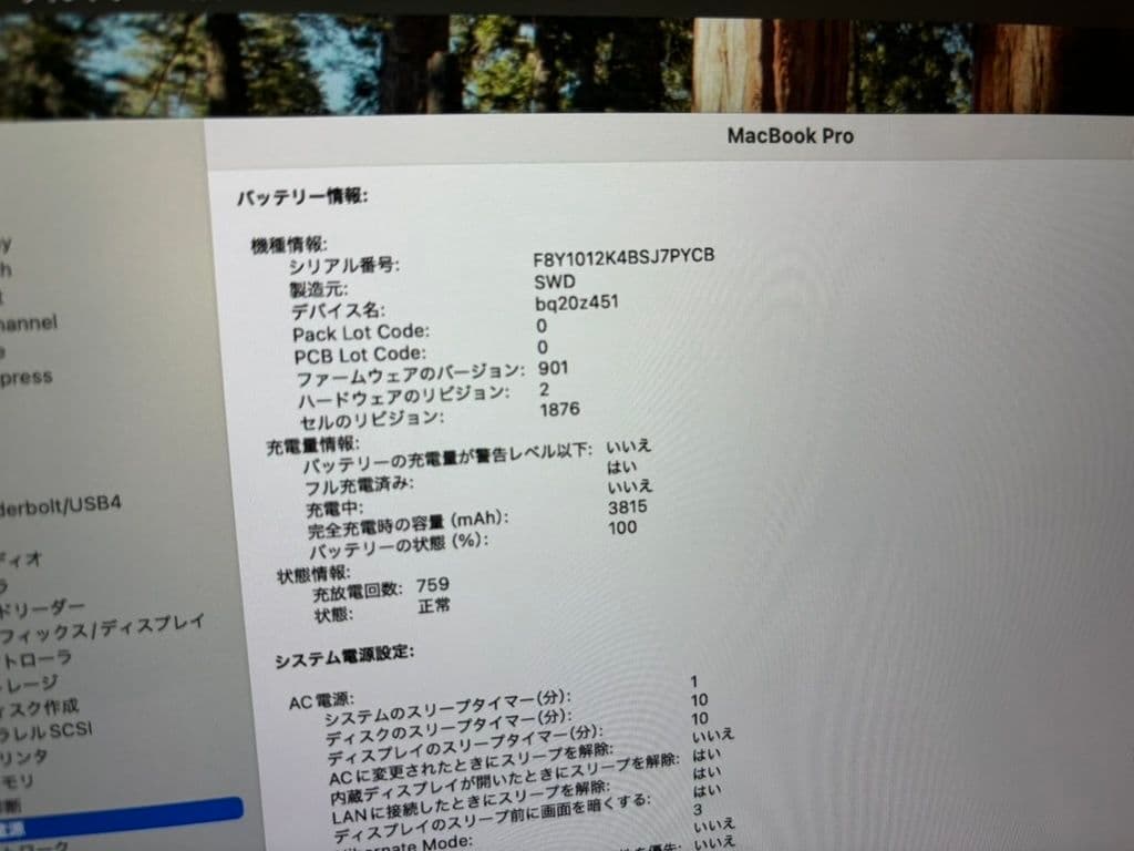 MacBook Pro (13インチ, メモリ32GB, SSD 1TB)
