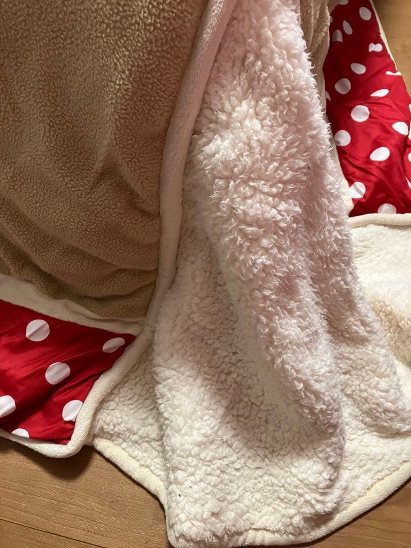 【ゆき様】ディズニー　ミニーちゃんこたつ布団、こたつ用マット