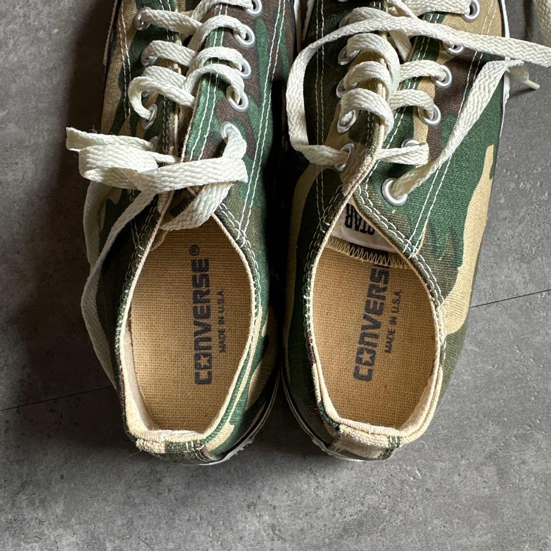 コンバース　USA製　90s 迷彩　25.5