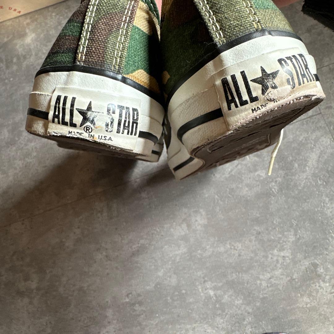 コンバース　USA製　90s 迷彩　25.5