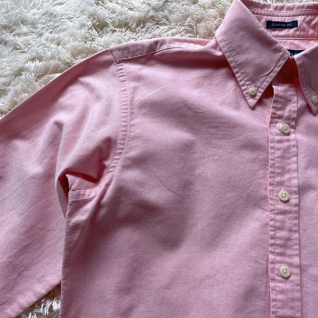美品　ラルフローレン　M オックスフォードシャツ　　ポニー　ボタンダウン　ピンク