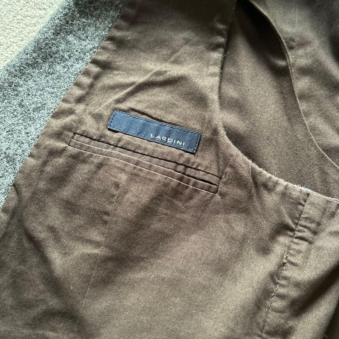 LARDINI☆グレー☆ウール ベスト サイズ48