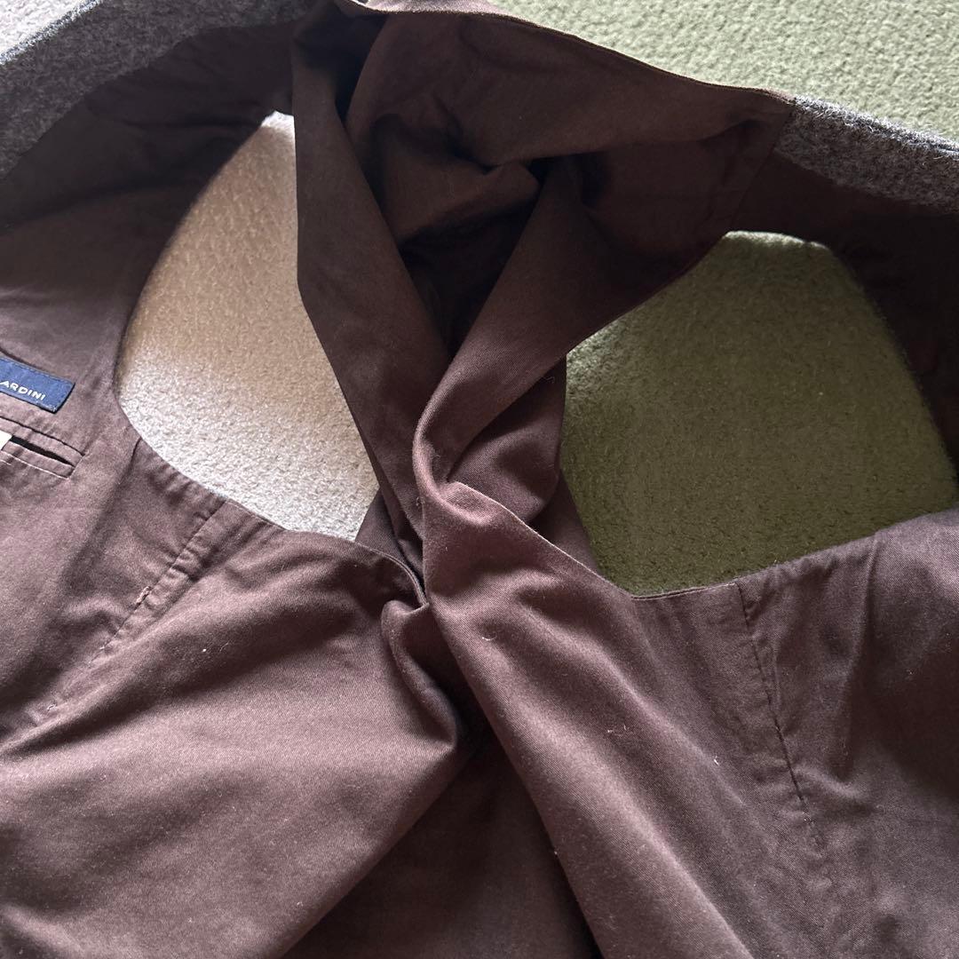 LARDINI☆グレー☆ウール ベスト サイズ48