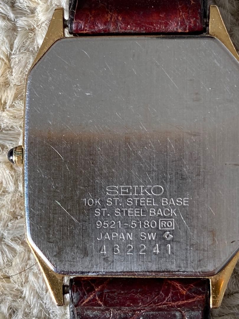 SEIKO Dolce クォーツ時計 10K ステンレス