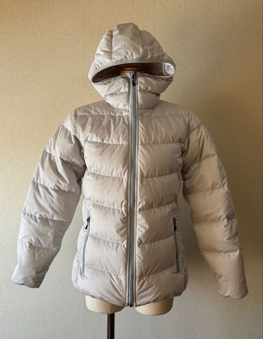 美品 コロンビア Columbia ダウンジャケット ホワイト フード付き