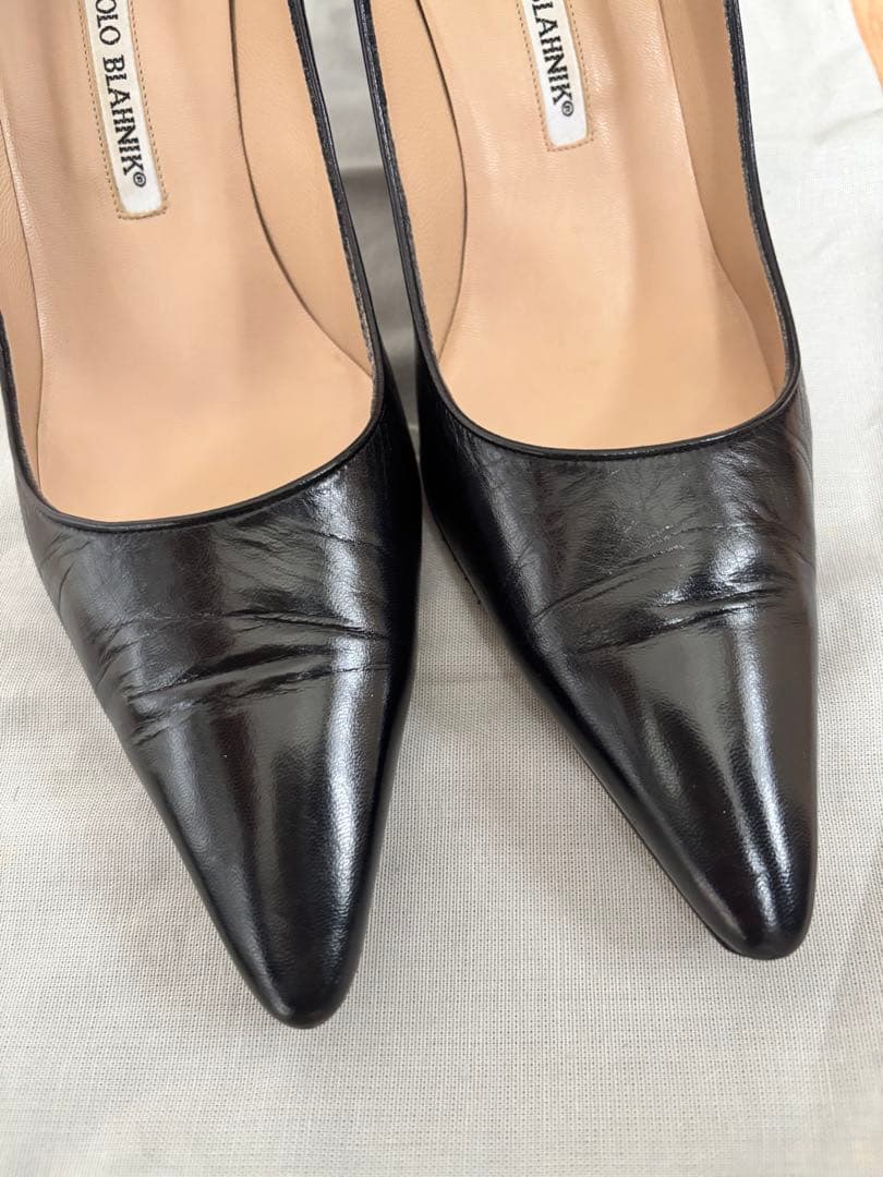 MANOLO BLAHNIK ブラック 黒 パンプス　39