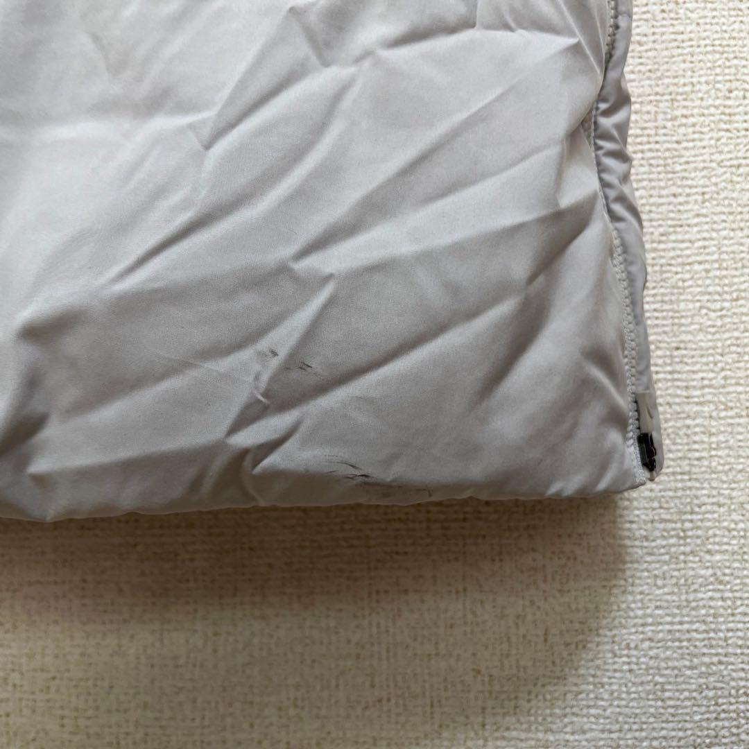 ノースフェイス】中綿ロングコート　Tball　グレー　刺繍　デカロゴ　肩ロゴ３K