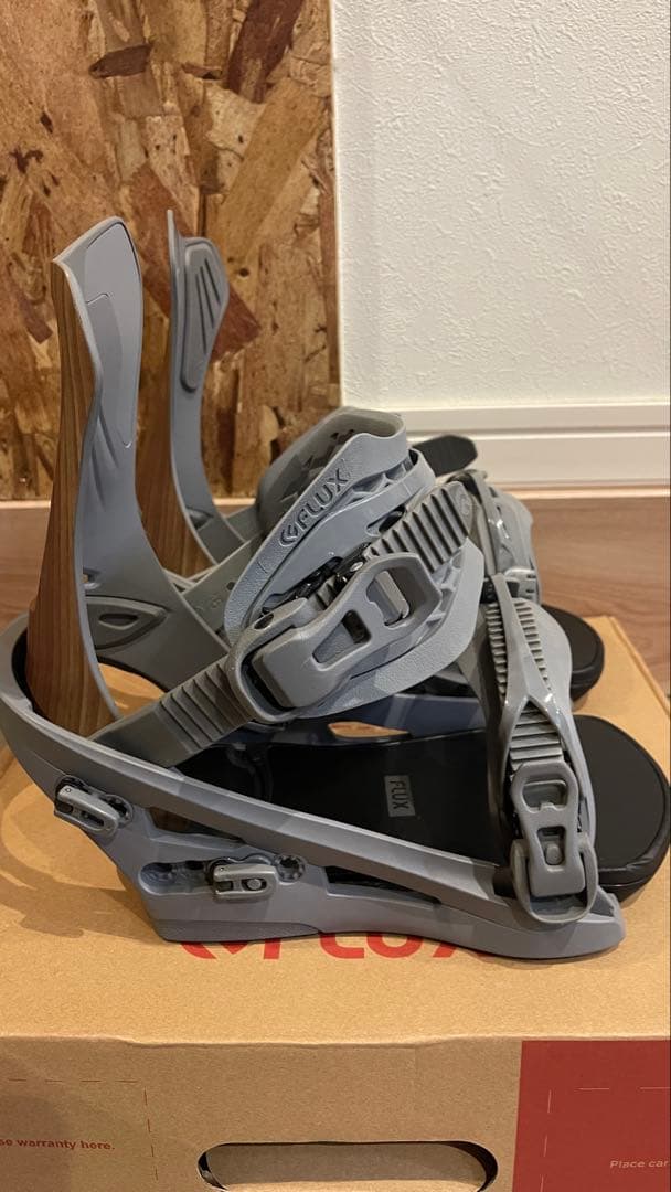FLUX DS men's Mサイズ　スノーボード ビンディング 木目調
