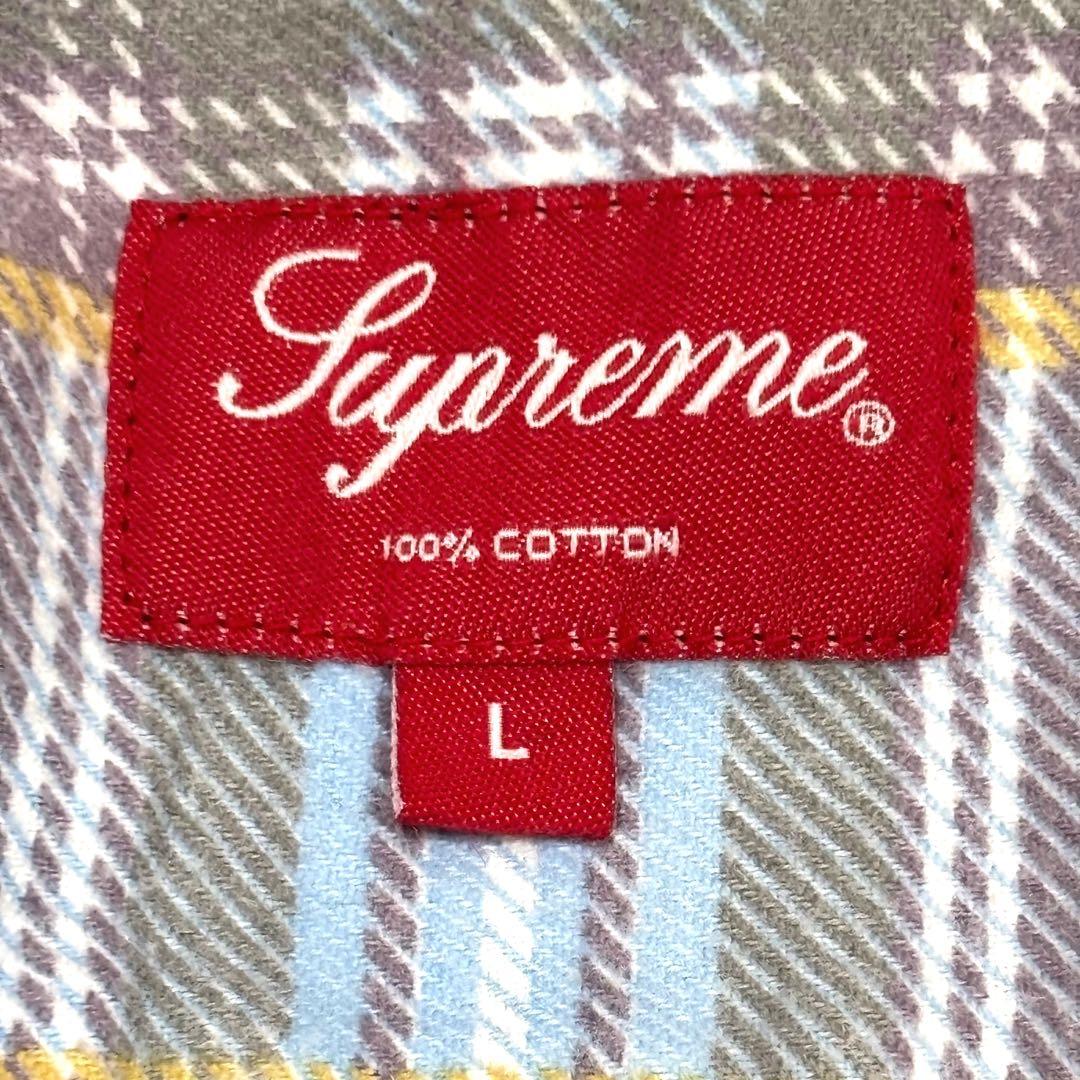 Supreme シュプリーム　チェック柄ネルシャツ　L