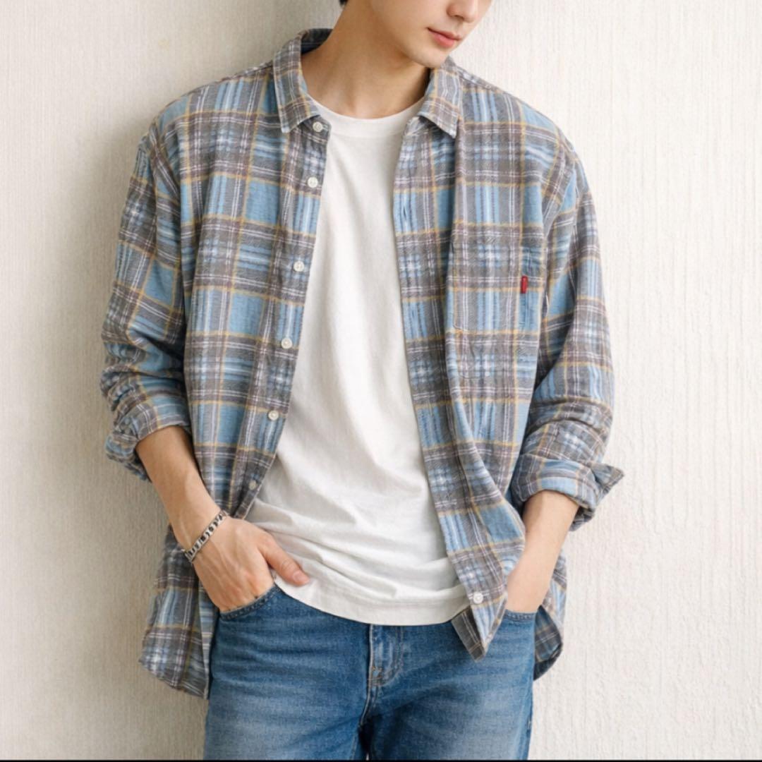 Supreme シュプリーム　チェック柄ネルシャツ　L