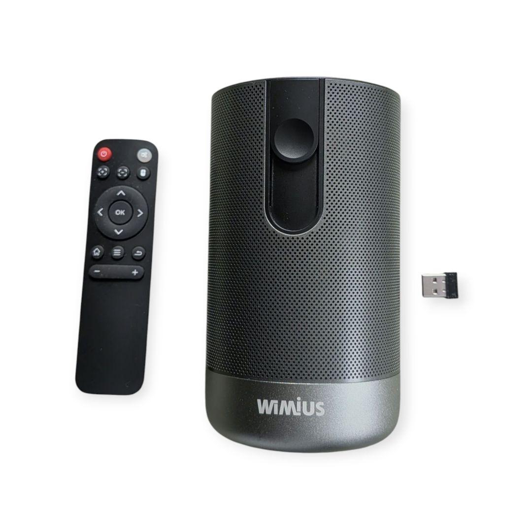 WiMiUS Q1 プロジェクター リモコン・電源アダプター付(箱なし)