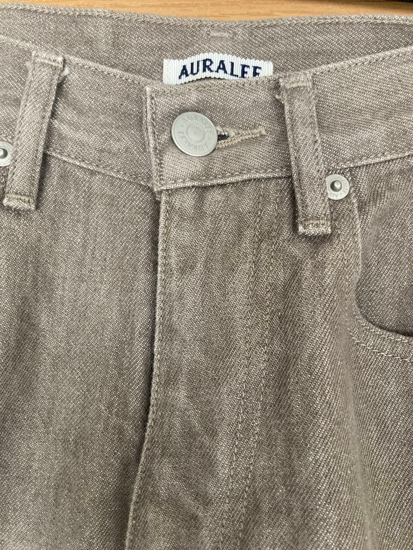 AURALEE オーラリー　HARD TWIST BROWN DENIM 24