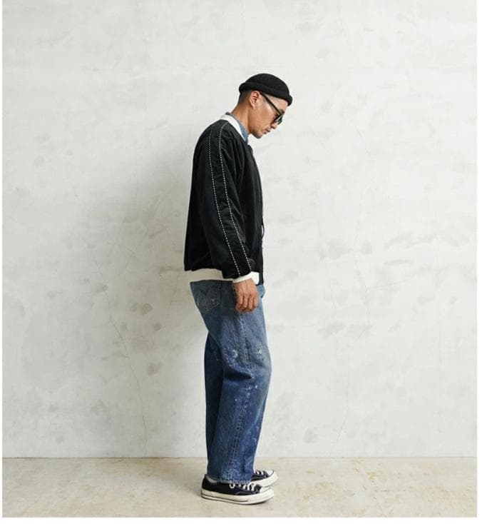 新品 Lサイズ WAIPER.inc 別珍 スーベニアジャケット スカジャン 黒