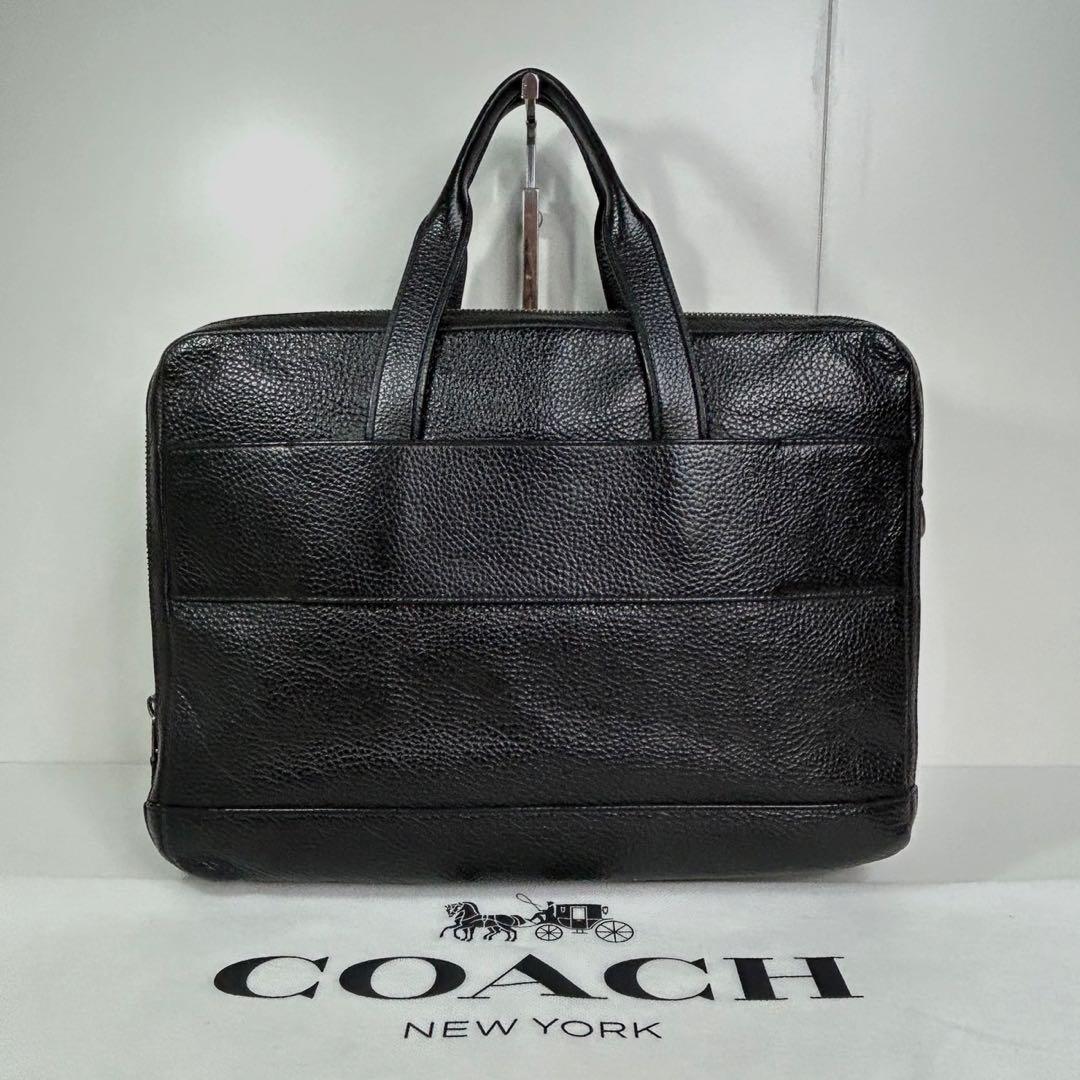 ✅【良品】定価11万　メンテ済み　コーチ　ビジネスバッグ　COACH レザー