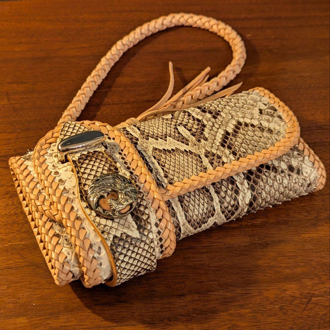 GODANE ゴダン 天然 ダイヤモンドパイソン ウォレット革 長財布