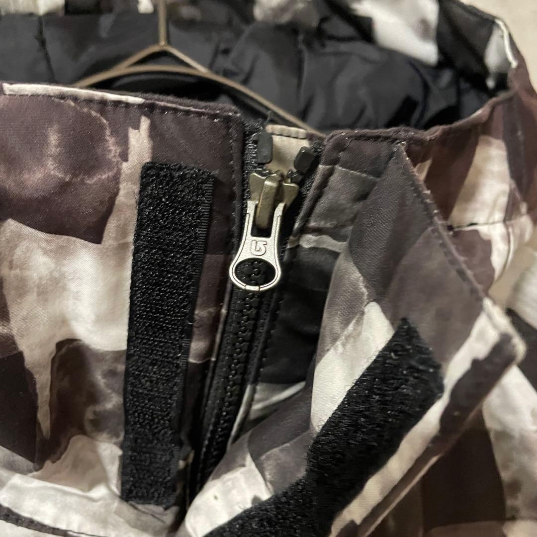 Burtonバートンスキーウェアスノーボードジャケットパーカーフード黒白チェック