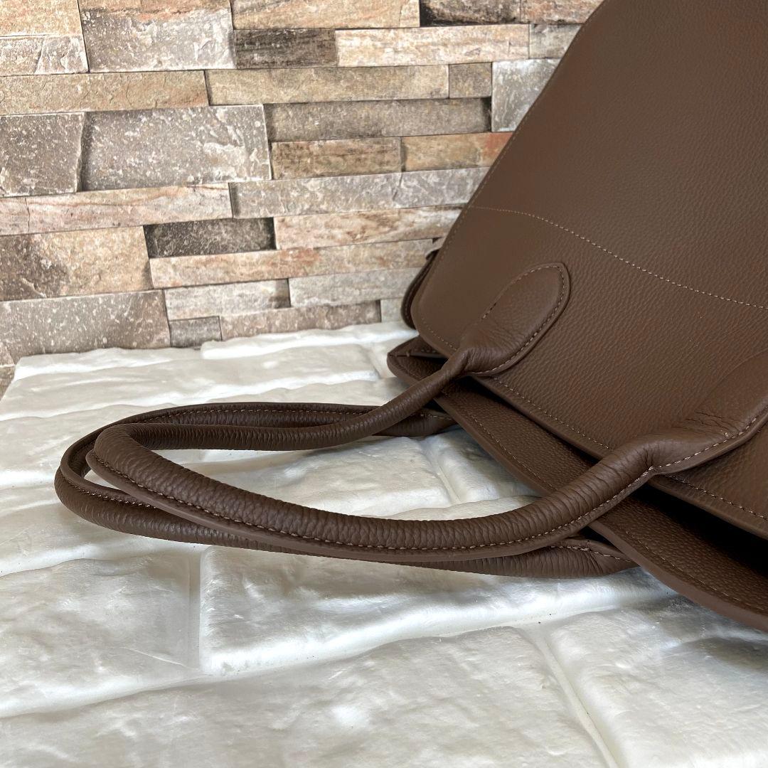 【美品】JISTORY　SIDE BELT BOSTON BAG　ブラウン