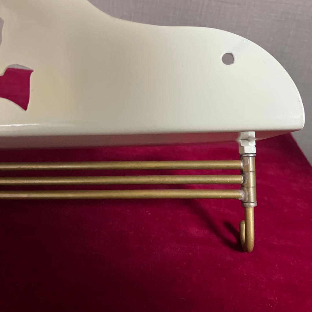 マニー　ローズ　薔薇　アイアン　キッチン　クロス　ふきん　掛け　ホルダー　棚