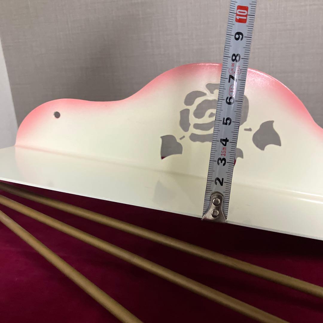 マニー　ローズ　薔薇　アイアン　キッチン　クロス　ふきん　掛け　ホルダー　棚