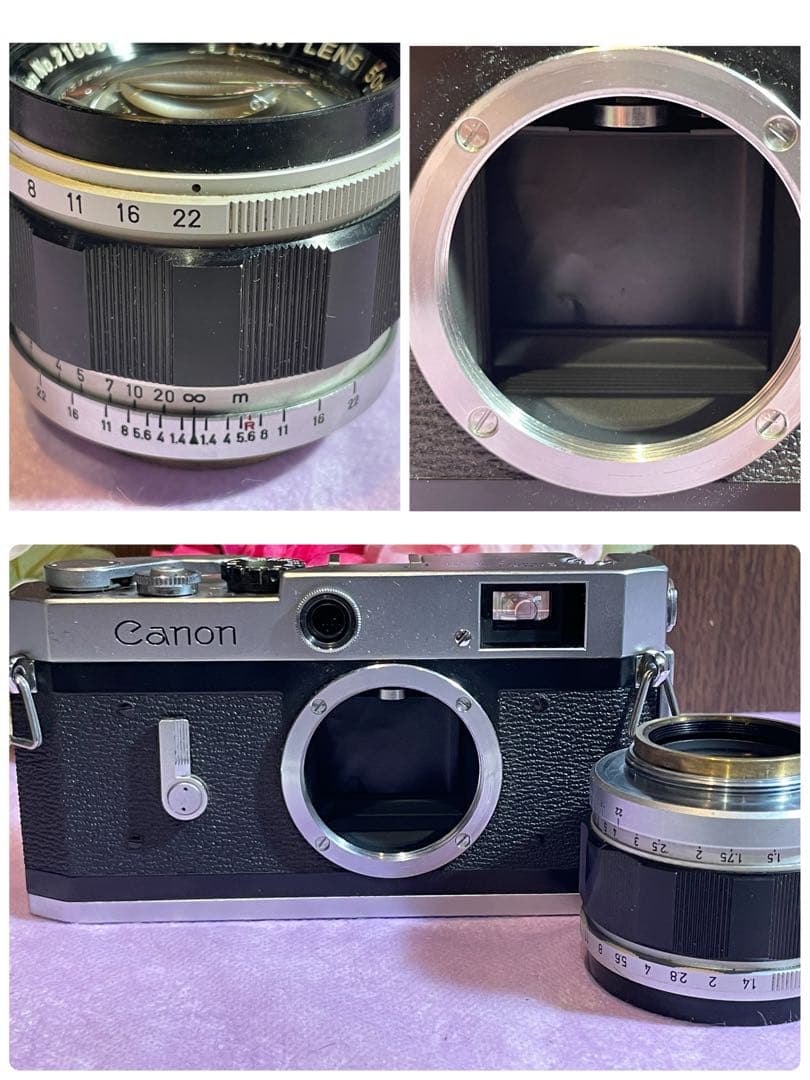 Canon P フィルムカメラ 50mm f/1.4 レンズ付き