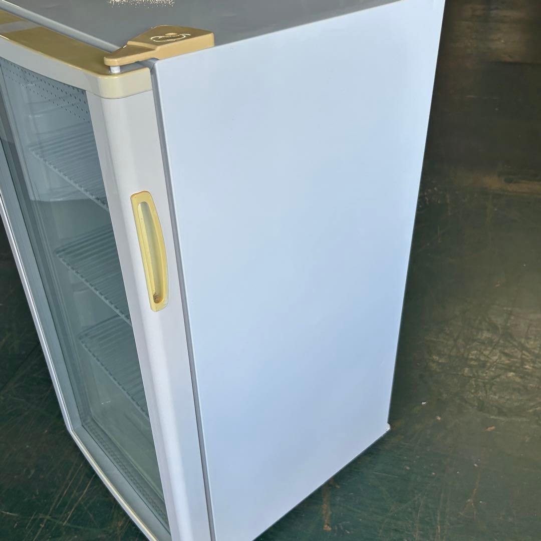 138業務用 冷蔵ショーケース オフィスコンビニ XW-105 左右開き 小型