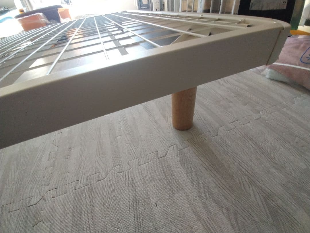 札幌市近郊の方限定！送料無料！無印良品 スチールベッドフレーム セミダブル