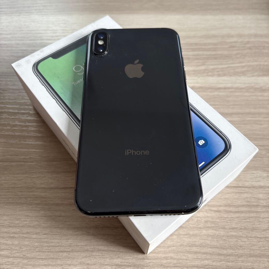 Apple iPhoneX スペースグレー　本体 箱付き