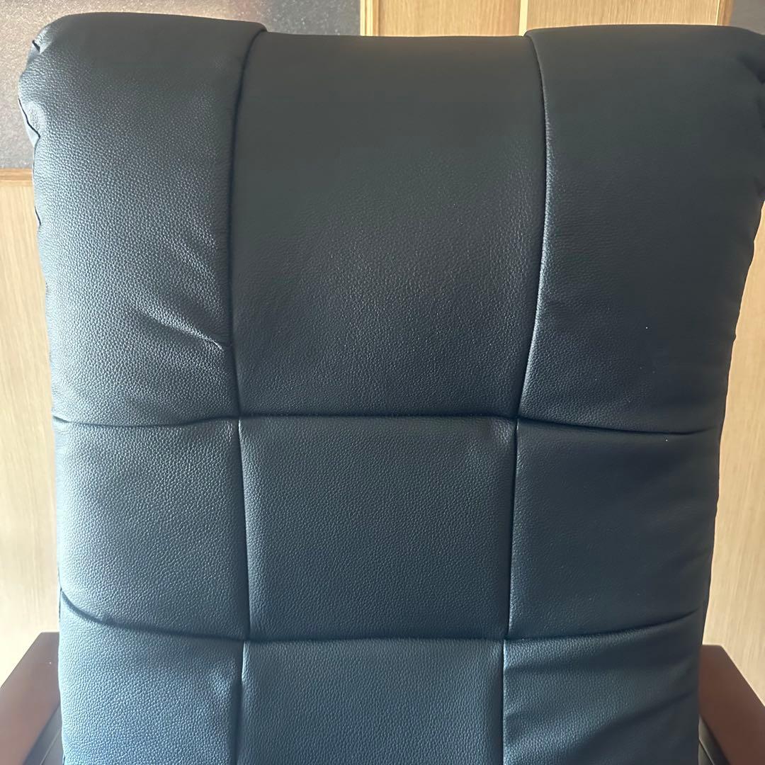 リクライニング 1人掛けソファ 黒