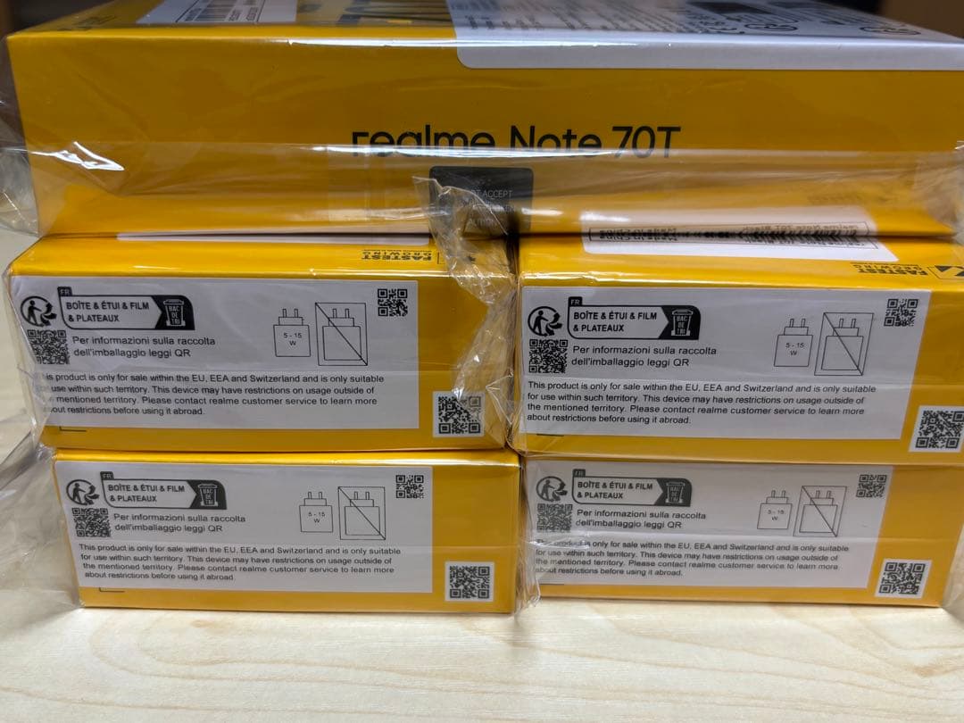 REALME NOTE 70T 本体 RAM 4GB+128GB 5台セット