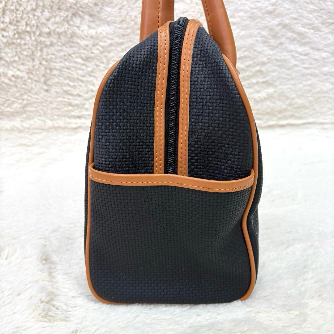 イブ・サンローラン ヴィンテージ ミニボストンバッグ レザー調 バイカラー