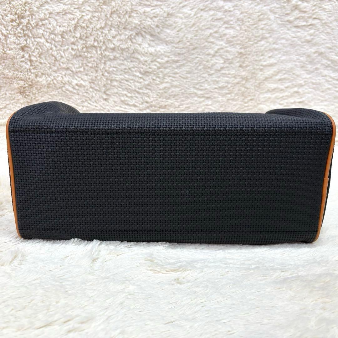 イブ・サンローラン ヴィンテージ ミニボストンバッグ レザー調 バイカラー