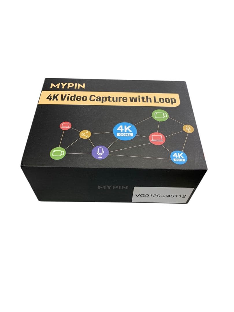 【開封済・未使用】MYPIN 4K 60fps HDMI ビデオゲームキャプチャ